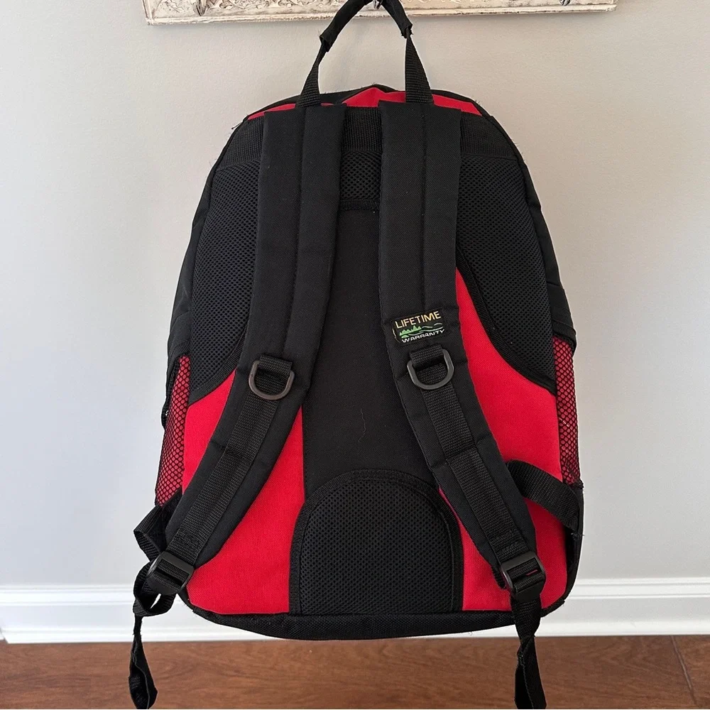 Pines creek red and black backpack